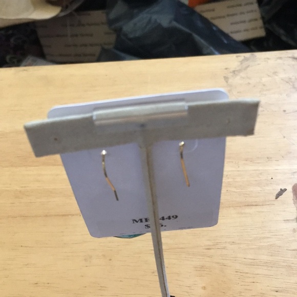 BOLD enameled pierced earrings - Picture 2 of 2